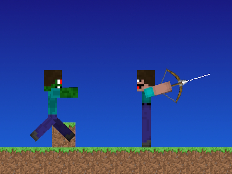 Permainan Noob vs pro tapi pemanah minecraft secara online