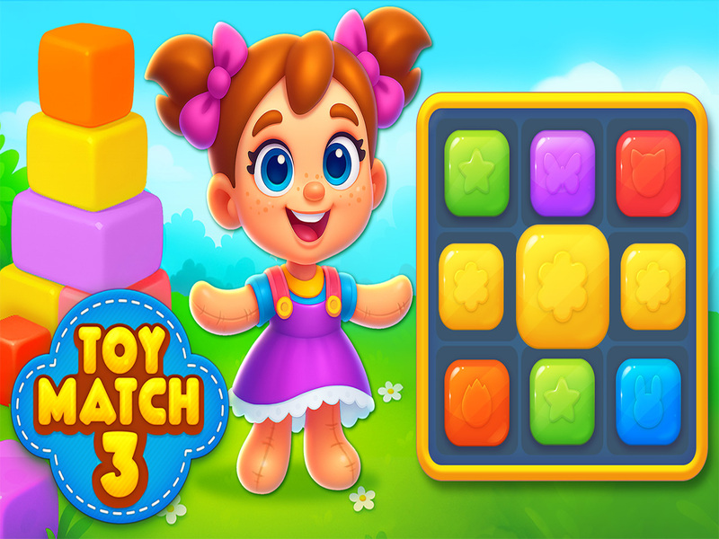 Permainan Toy Match 3 secara online